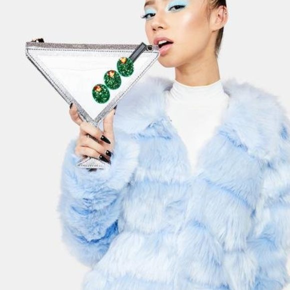 Betsey Johnson Kitsch Dirty Gurl Crossbody Bag Martini BJ32660M NEW SEALED - Picture 5 of 15